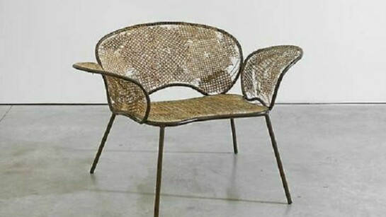 Campana Brothers, Detonado Chair, 2013, Natural wicker fiber, covering stainless steel structure, Edition of 8