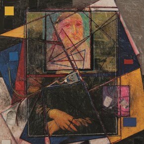 Giovanbattista Pastorelli, Senza Titolo, tecnica mista, 90x90 cm