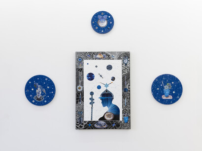 Irina Gabiani, Portraying the universe, vue d'exposition. Avec l'aimable autorisation de la Galerie Nosbaum Reding