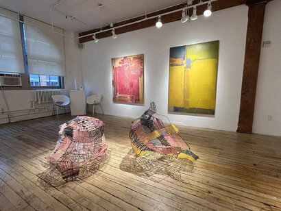 Various artists, Material evidence, exhibition view. Courtesy of Carter Burden Gallery