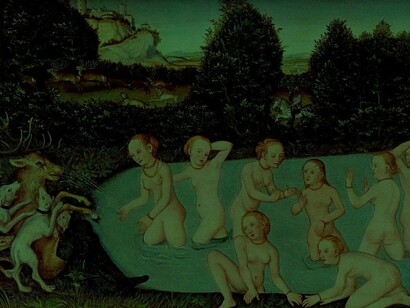 State of nature: Detail of "Diana and Actaeon" (1540), Lucas Cranach the Elder