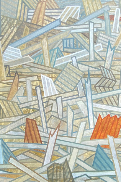 Unbroken #1, acrylic on canvas, 90 x 60 cm, Mark Weighton 2024