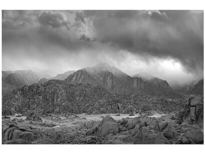 Mitch Dobrowner, Storm over Sierra Nevada, 2021, archival pigment ink print, 14x20 inches, edition of 15; 20x30 inches, edition of 25; 34x50 inches, edition of 5. Courtesy the artist and Catherine Couturier Gallery
