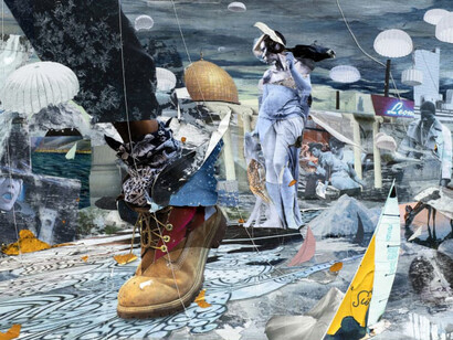 Shaunté Gates, The messenger, the archer, the lover no. II (detail), 2026. Courtesy of Marc Straus Gallery