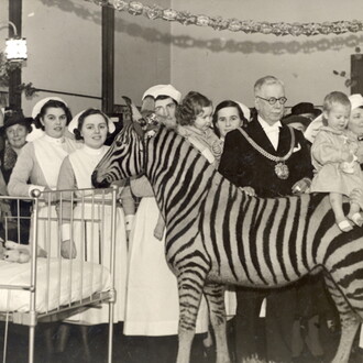 Liverpool Stanley Hospital at Christmas. Courtesy of Museum of Liverpool