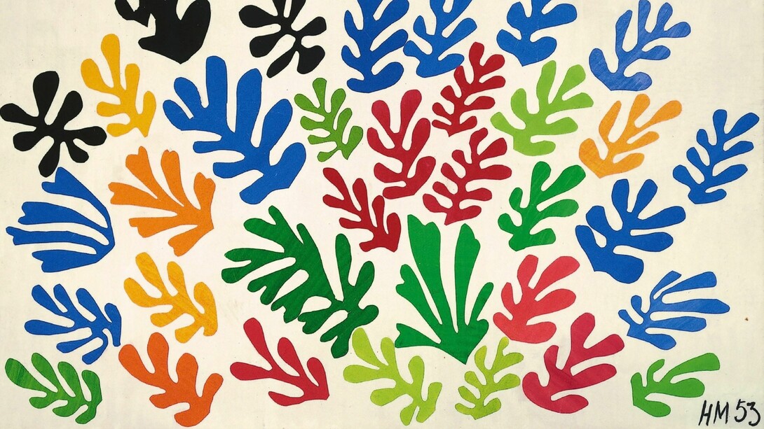 Esta muestra se ha convertido en una celebración vertiginosa y alegre del color, la forma, la línea, la luz y, desde luego, mucho más color. Henri Matisse, "La Gerbe", 1953