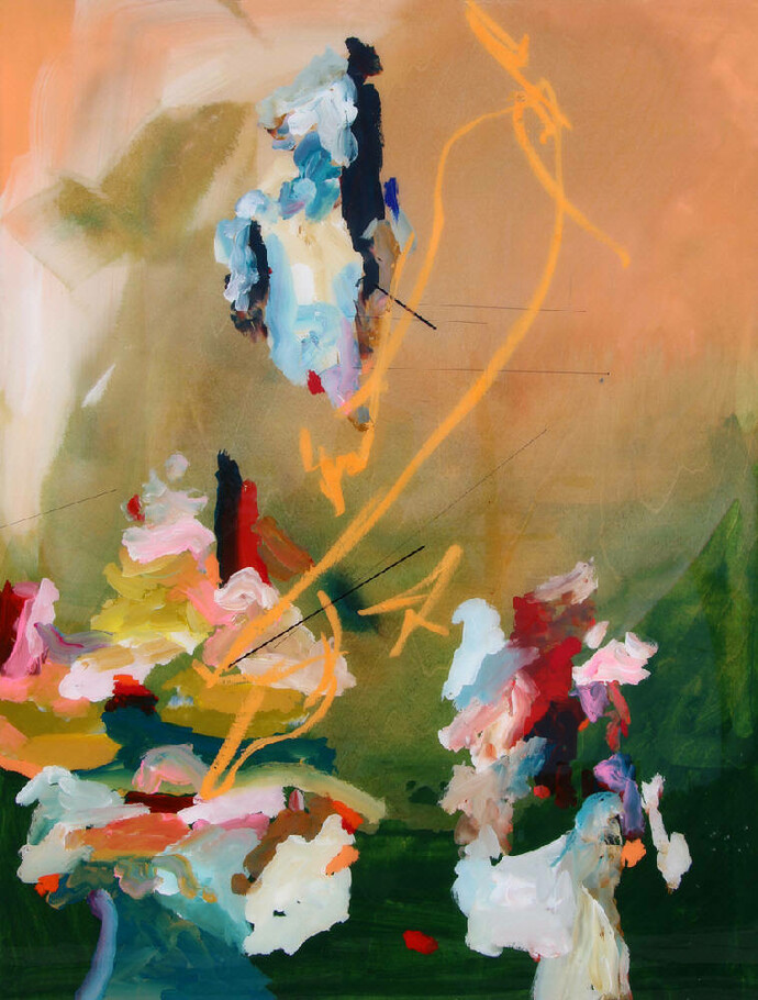 Spring Renew Magic
mixed media on panel with resin
40 x 30 in.  


