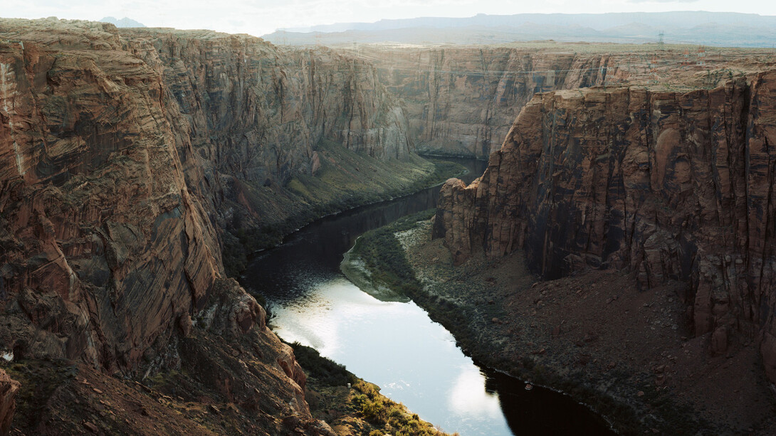 Victoria Sambunaris, Untitled, (river overlook), Glen Canyon, Page, Arizona (detail), 2023. Courtesy of Yancey Richardson Gallery