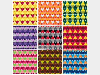 Polly Apfelbaum, Heart and Soul, 2020, portfolio of 9 woodblock prints, each sheet: 16 1/4x16 1/4 inches. Edition of 30. Courtesy of Berggruen Gallery