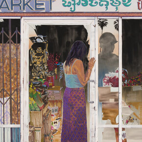 Tidawhitney Lek, Deja vu at Riverside Market, 2024. Courtesy of Victoria Miro Projects