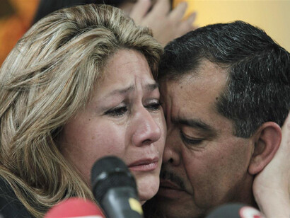 Floribeth Mora mit ihrem Mann