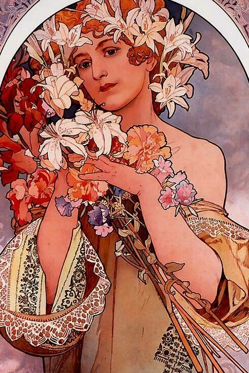 Alphonse Mucha, Flower, 1897