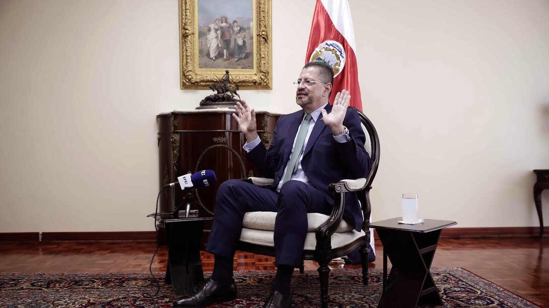 Rodrogo Chaves, 49.º presidente de la República de Costa Rica desde el 8 de mayo de 2022 por el Partido Progreso Social Democrático