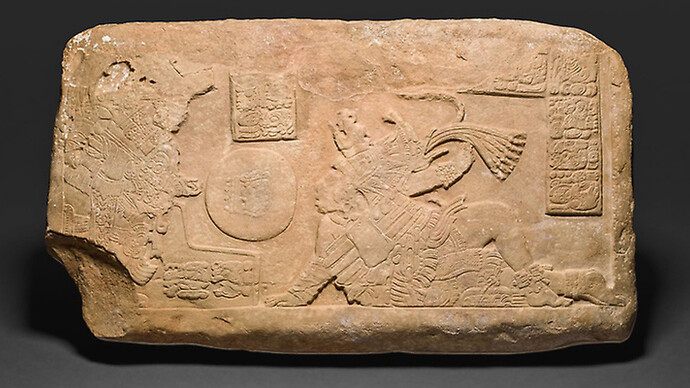 Late Classic Maya, Usumacinta River area, Mexico or Guatemala, Ballplayer Panel, A.D. 700/800