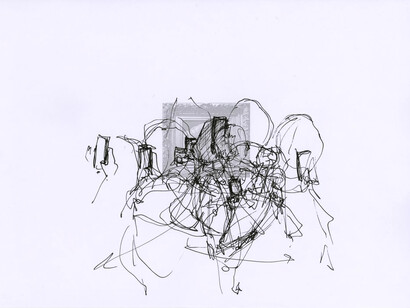 Larissa Fassler, Courbet - L'Origine du monde I (detalle), 2023. Cortesía del Museo de Orsay