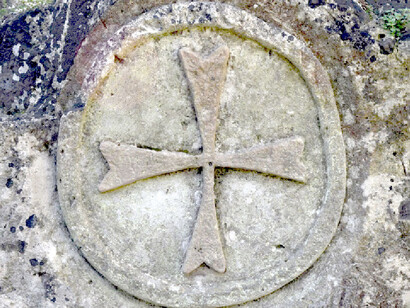 Cruz representativa de los Caballeros Templarios