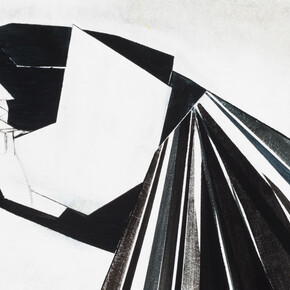 Untitled, 2017, Oil and watercolour on paper, 30.4 x 37.7 cm.