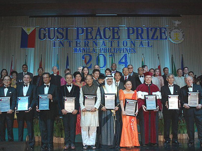 Presentation of the Gusi peace prize international, 2014