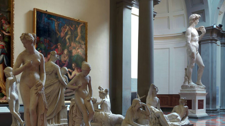 Il nuovo allestimento delle sale della Galleria dell'Accademia