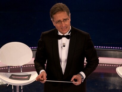 Paolo Bonolisi a Sanremo 2009, conduce con Luca Laurenti