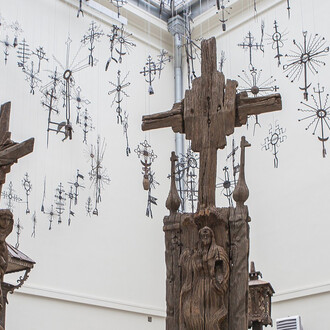 Lithuania, the land of crosses, exhibition view. Courtesy of M. K. Čiurlionis National Museum of Art 