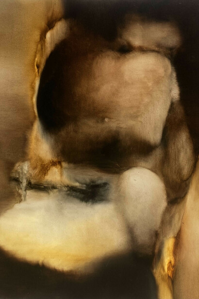 Anide, La méditation du feu (detail), 2025. Courtesy of Prima Gallery