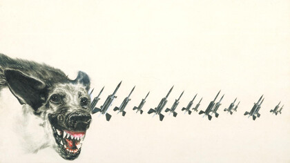 Colin Self, Guard Dog on a Missile Base, 1965 © The Artist/Tate Gallery