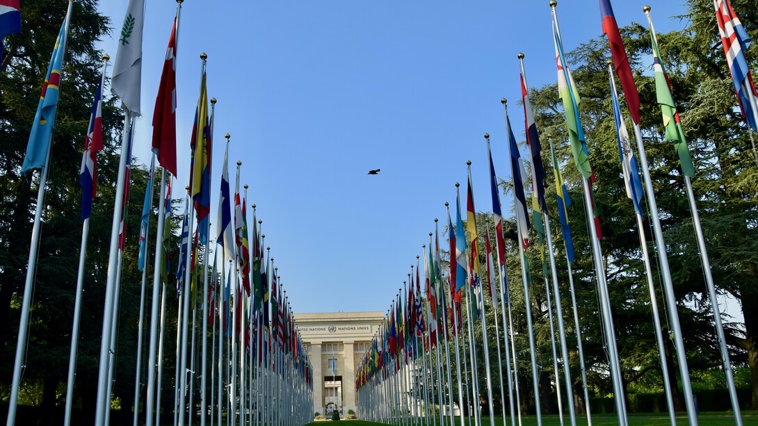 United Nations Building located at Geneva, Switzerland 