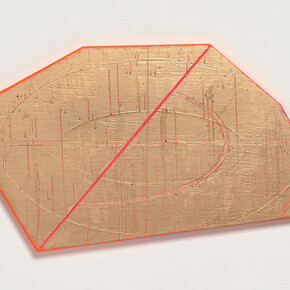 David Row, Untitled (Gold II) (detail), 2022. Courtesy of Locks Gallery