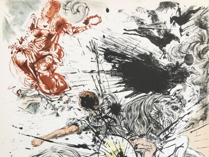 La aparición de Dulcinea, ilustración de Salvador Dalí