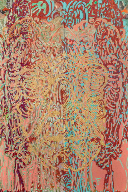 François Rouan, Transi 8, 2021-2023. Courtesy of Templon