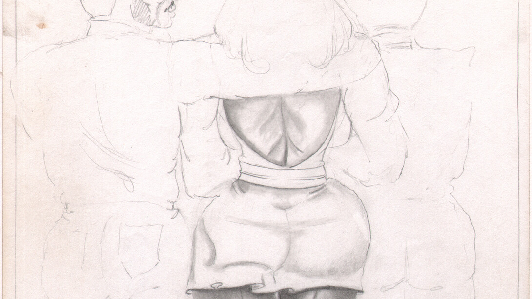 􀀓William Crawford, ohne Titel, 1990's, (WCr/P 384), pencil on paper, 28 x 21.5 cm, Courtesy Galerie Susanne Zander / Delmes & Zander