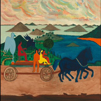 Bob Thompson, An Allegory, 1964, Whitney Museum of American Art, New York; gift of Thomas Bellinger 72.137, © Michael Rosenfeld Gallery LLC, New York, NY. Courtesy 52 Walker, New York