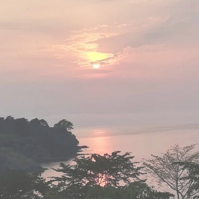 Sunset in São Tomé and Príncipe