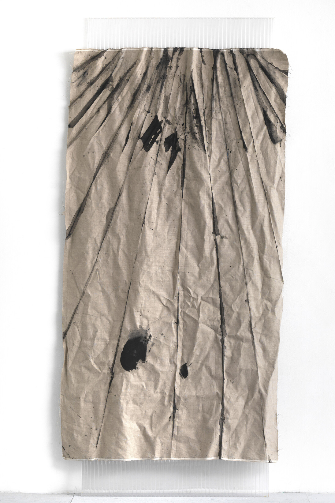 Christina Michalis, Untitled, 2011, pigment on canvas, polycarbonate, 250 x 110 cm