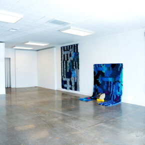 Sarah Zapata, Blue in the hands of prospect, exhibition view. Courtesy of Various Small Fires