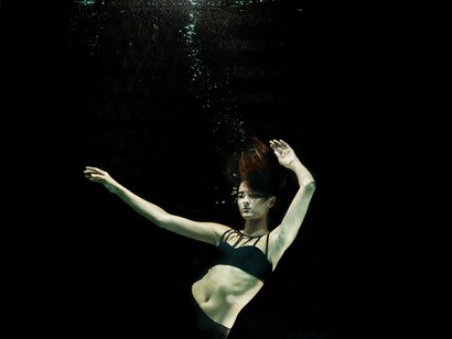 Woman underwater