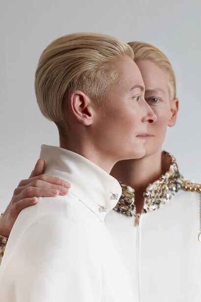 Chanel Paris in Rome, metiers d'art 2015-16, Madame Figaro, Tilda Swinton, jean by Baptiste Mondino
