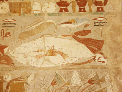 Decoración del templo de Hatshepsut en Deir el-Bahari