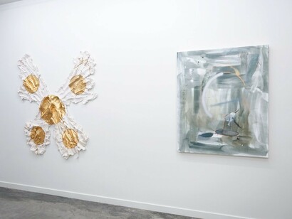 Rosy Keyser & Brie Ruais, Exhibition view. Courtesy of Romer Young Gallery