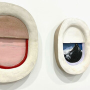 CJ Chueca, Ceramic airplane window. Courtesy of Johansson Projects