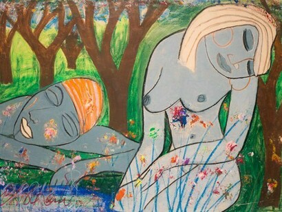 Charles Sekano, Sleeping Bathers in the River of the Past 2008, © Alan Roderick