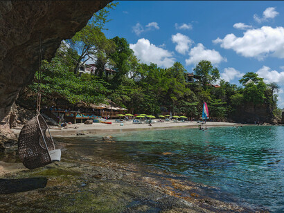 Secluded beach at Cap Maison, St. Lucia, Caribbean