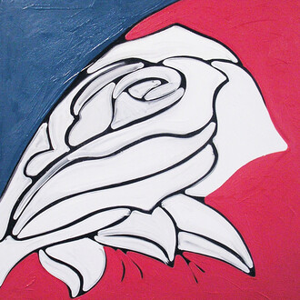 Gerry Smith, Lewd Crude & Tattooed, oil on board, 33 x 33 cm