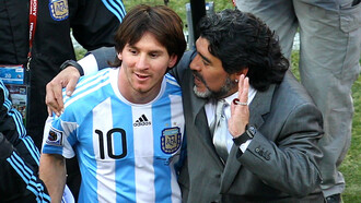 Messi y Maradona