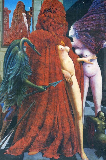 Max Ernst, La vestizione della sposa, olio su tela, 1940, Collezione Peggy Guggenheim, Venezia, Italia