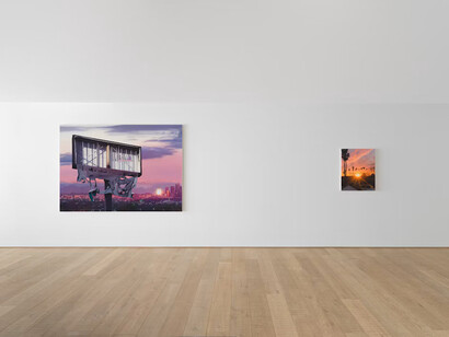 Sayre Gomez, Sim city, exhibition view. Courtesy of Xavier Hufkens
