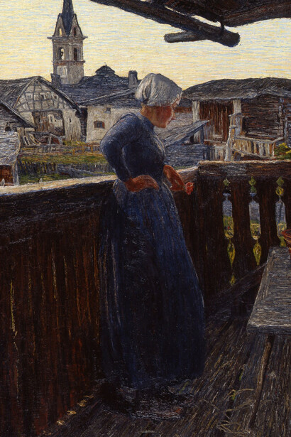 Giovanni Segantini, Sur le balcon (détail), 1892. Avec l'aimable autorisation du Musée Marmottan-Claude Monet