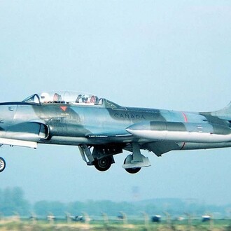 Canadair T-33 #052. Courtesy of Jet Aircraft Museum