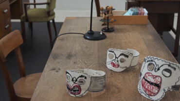 Office for eyes, nose, tongue, mouth, heart, hand and mask. Courtesy of Kolumba 